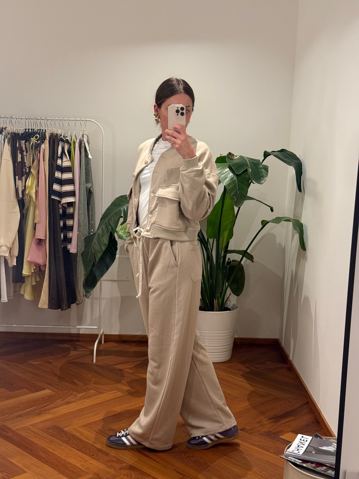 PANTALONI IN FELPA BARREL