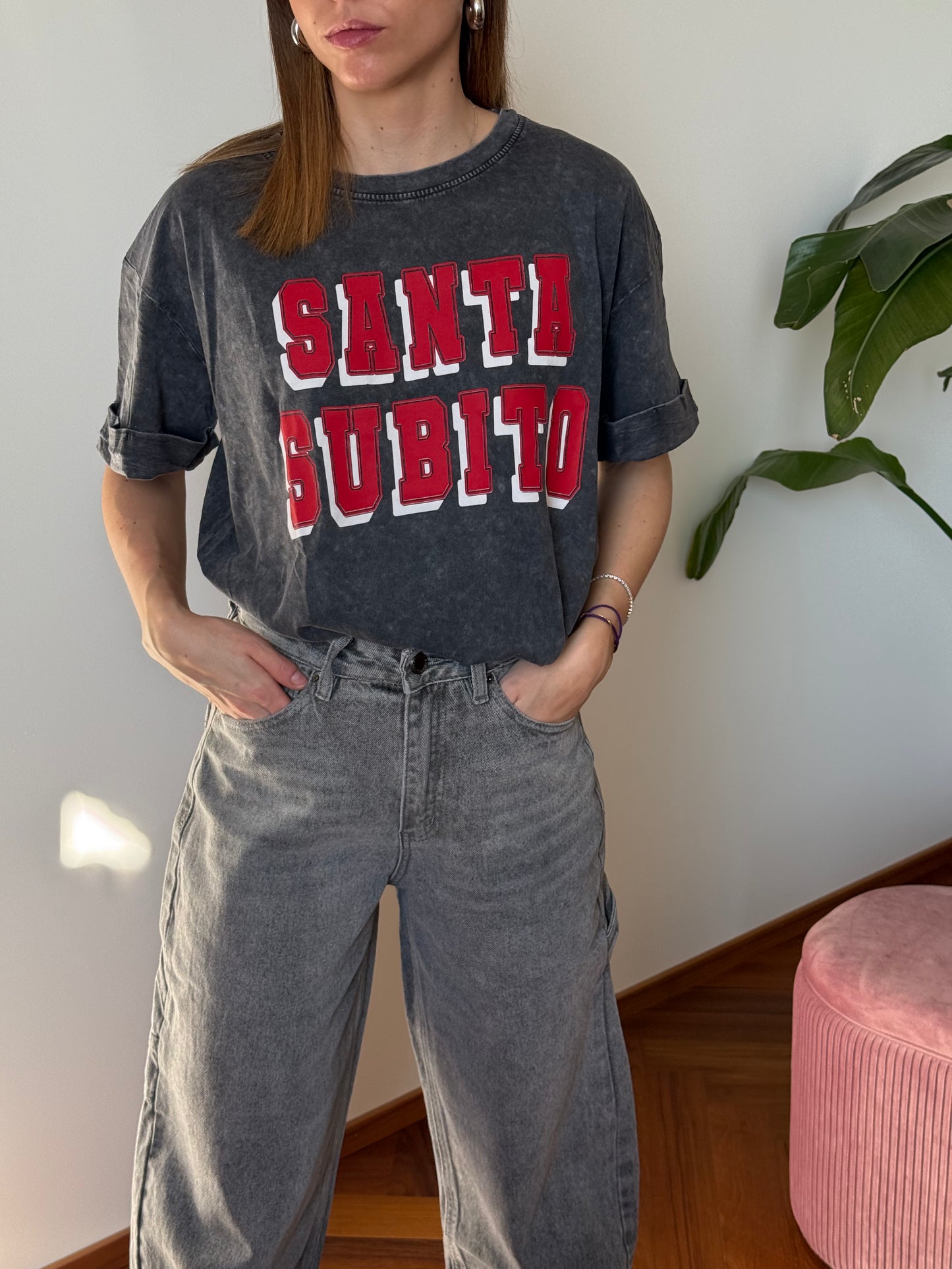 T-SHIRT SANTA COTONE