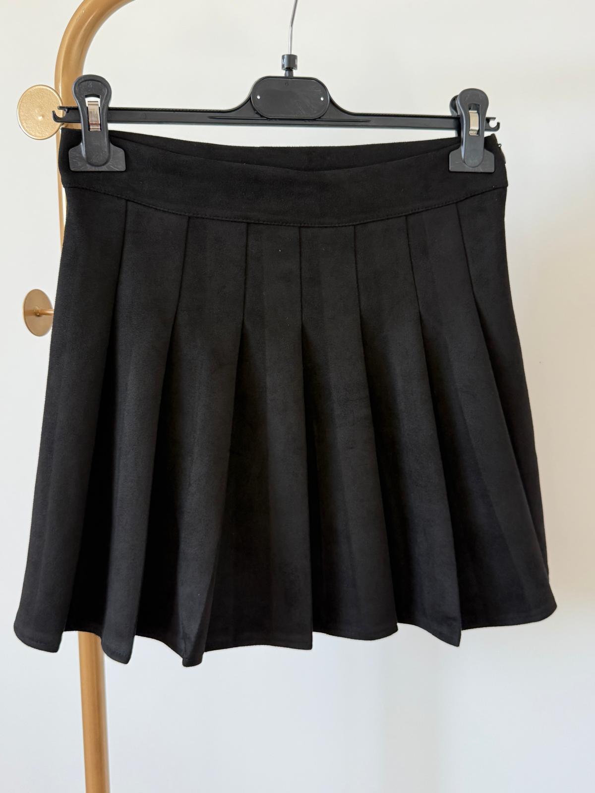 GONNA PLISSETTATA EFFETTO SUEDE