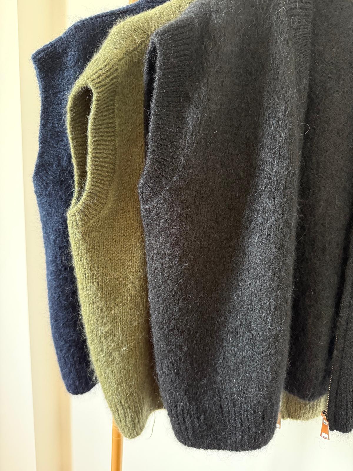 SMANICATO CON ZIP MOHAIR