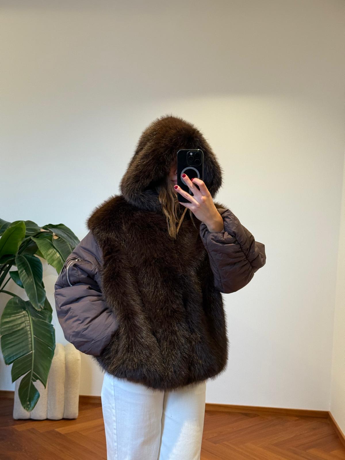 GIUBBOTTO COMBINATO CON PELLICCIA