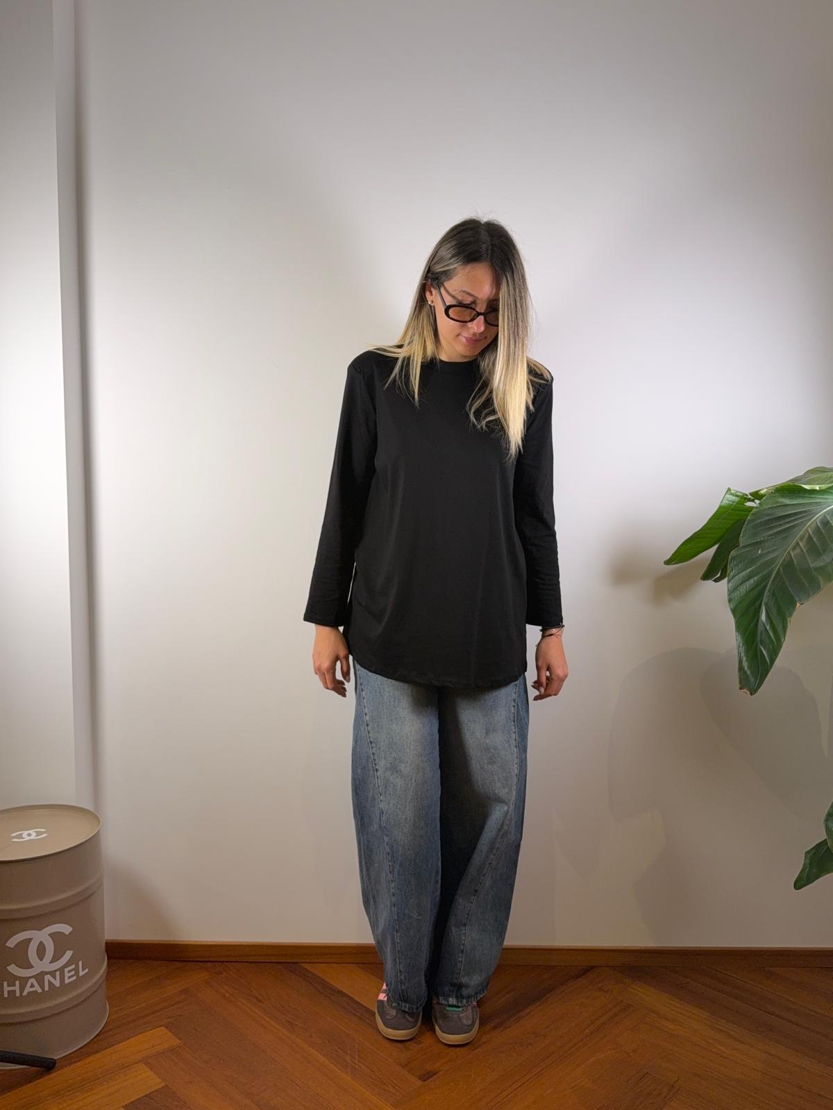 MAGLIA OVER MANICA LUNGA