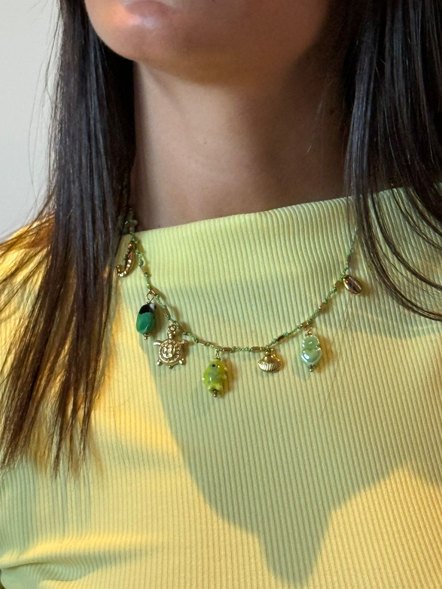 COLLANA CONCHY VERDE