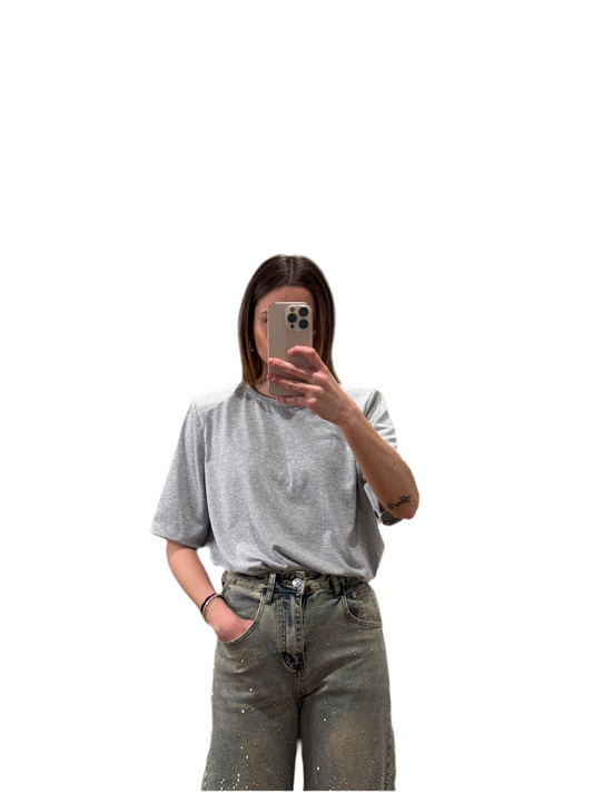 T-SHIRT CON SPALLINE