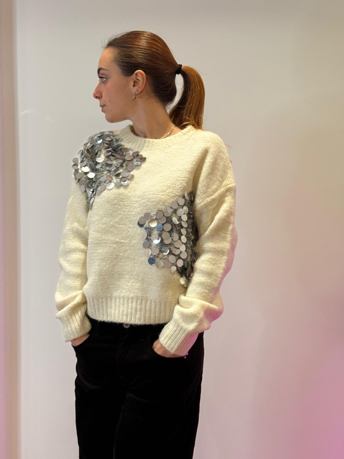 MAGLIONCINO CON PAILLETTES
