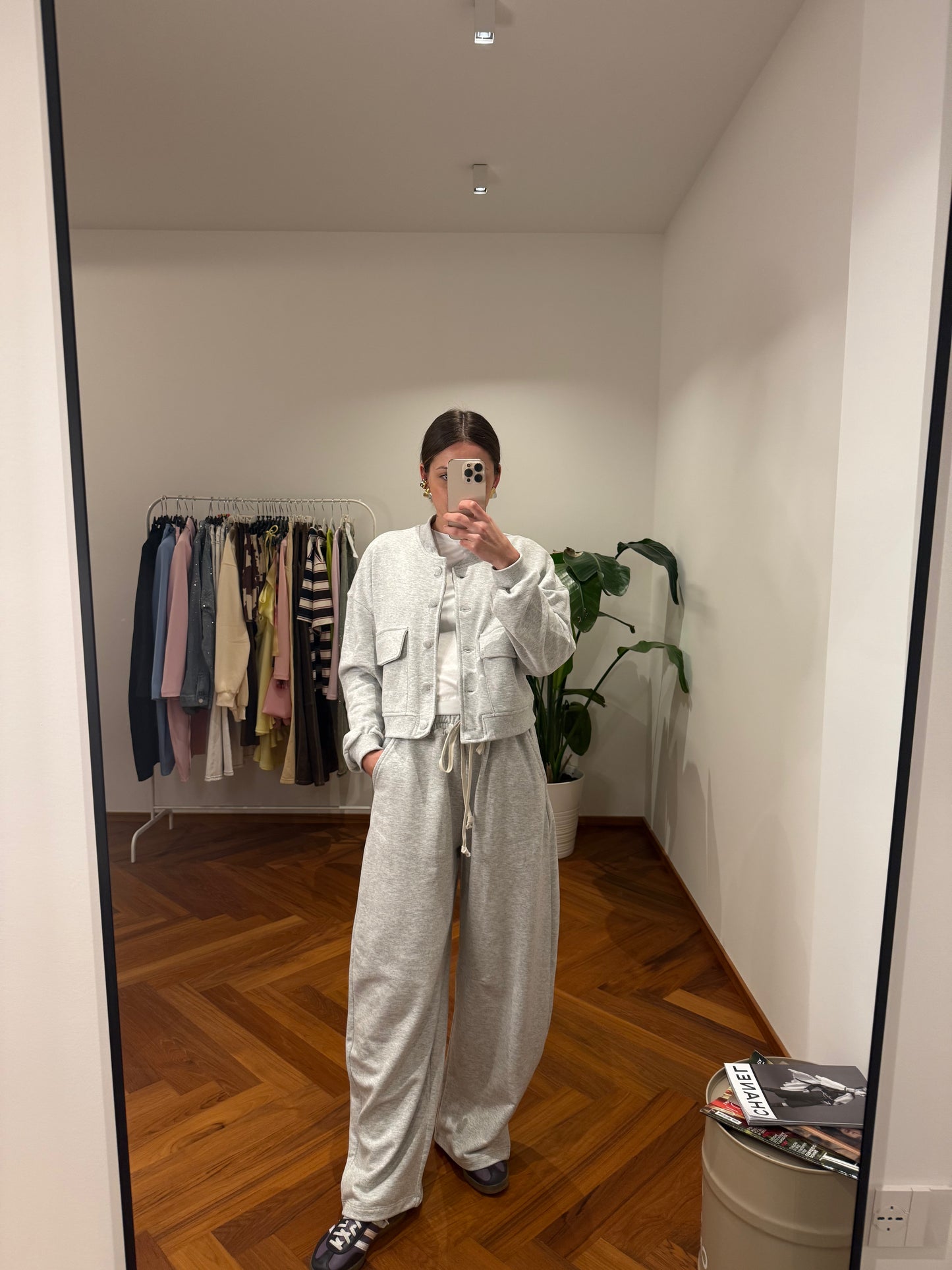 PANTALONI IN FELPA BARREL