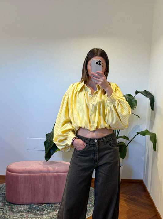 CAMICIA CROP BALLOON