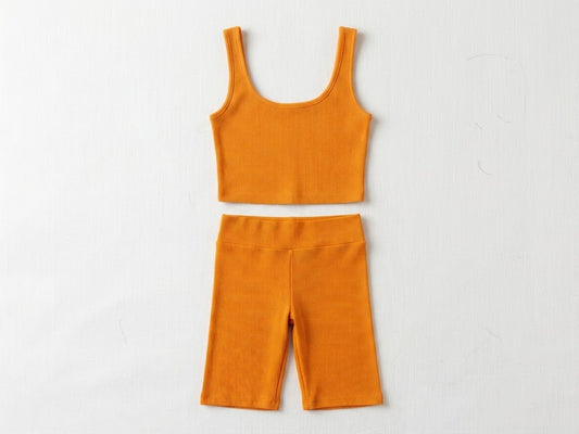 COORDINATO A COSTINE ORANGE