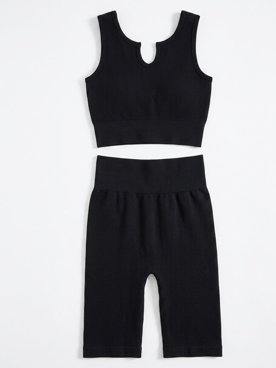 COMPLETO SEAMLESS A COSTINE SCOLLO NOTCHED