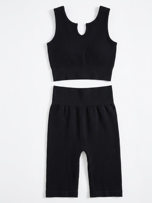 COMPLETO SEAMLESS A COSTINE SCOLLO NOTCHED