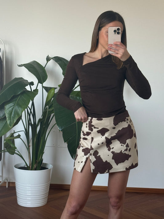 SHORTS COW PRINT