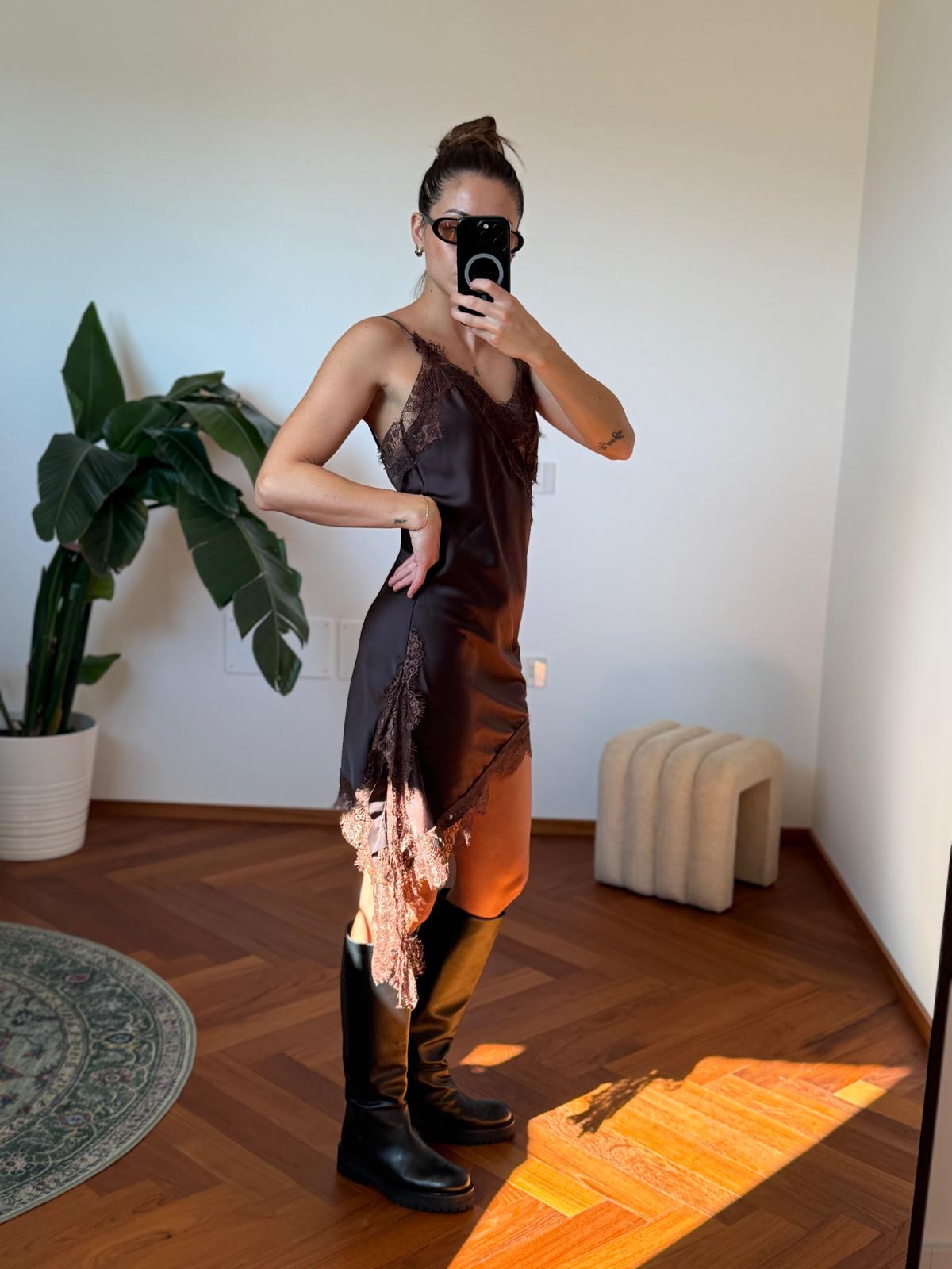 MINIDRESS ASIMMETRICO PIZZO