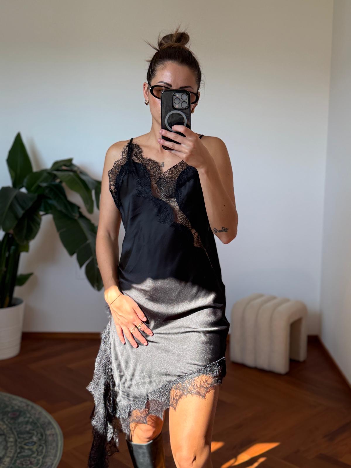 MINIDRESS ASIMMETRICO PIZZO