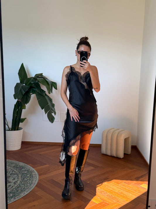 MINIDRESS ASIMMETRICO PIZZO