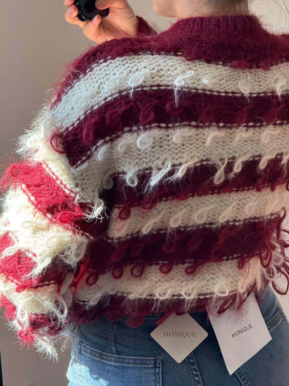 CARDIGAN BERRY SWIRL