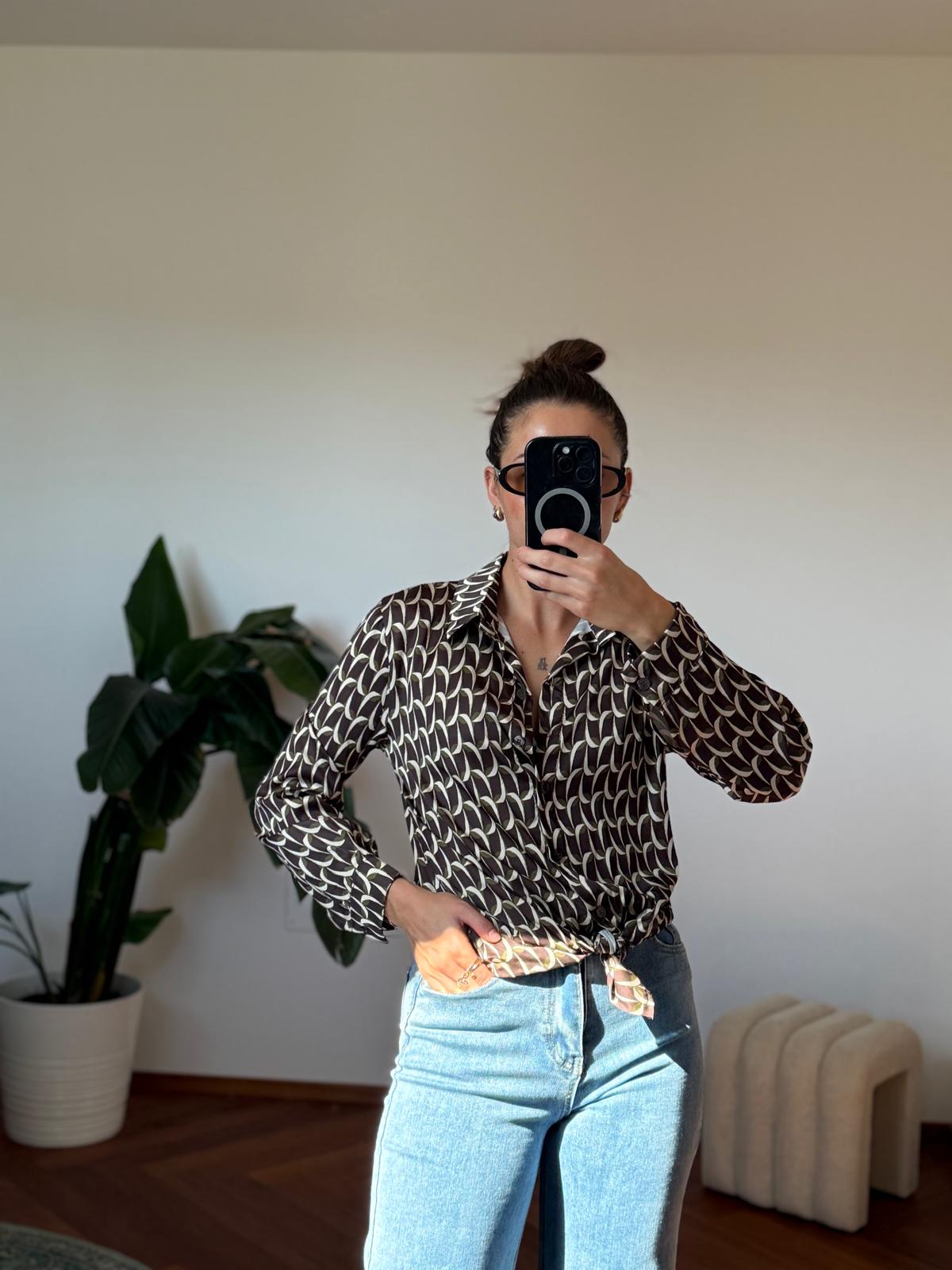 CAMICIA STAMPA GEOMETRICA