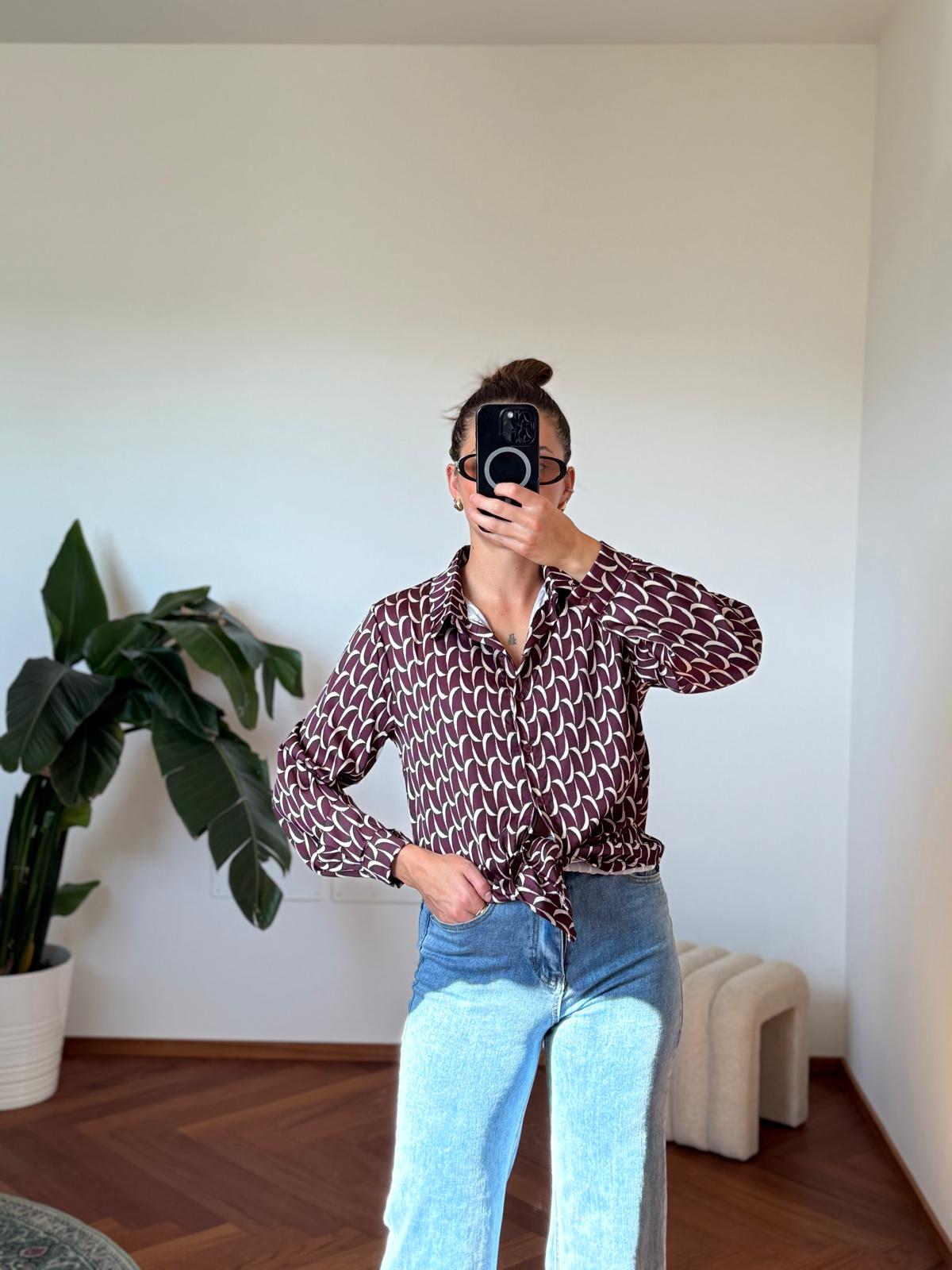 CAMICIA STAMPA GEOMETRICA