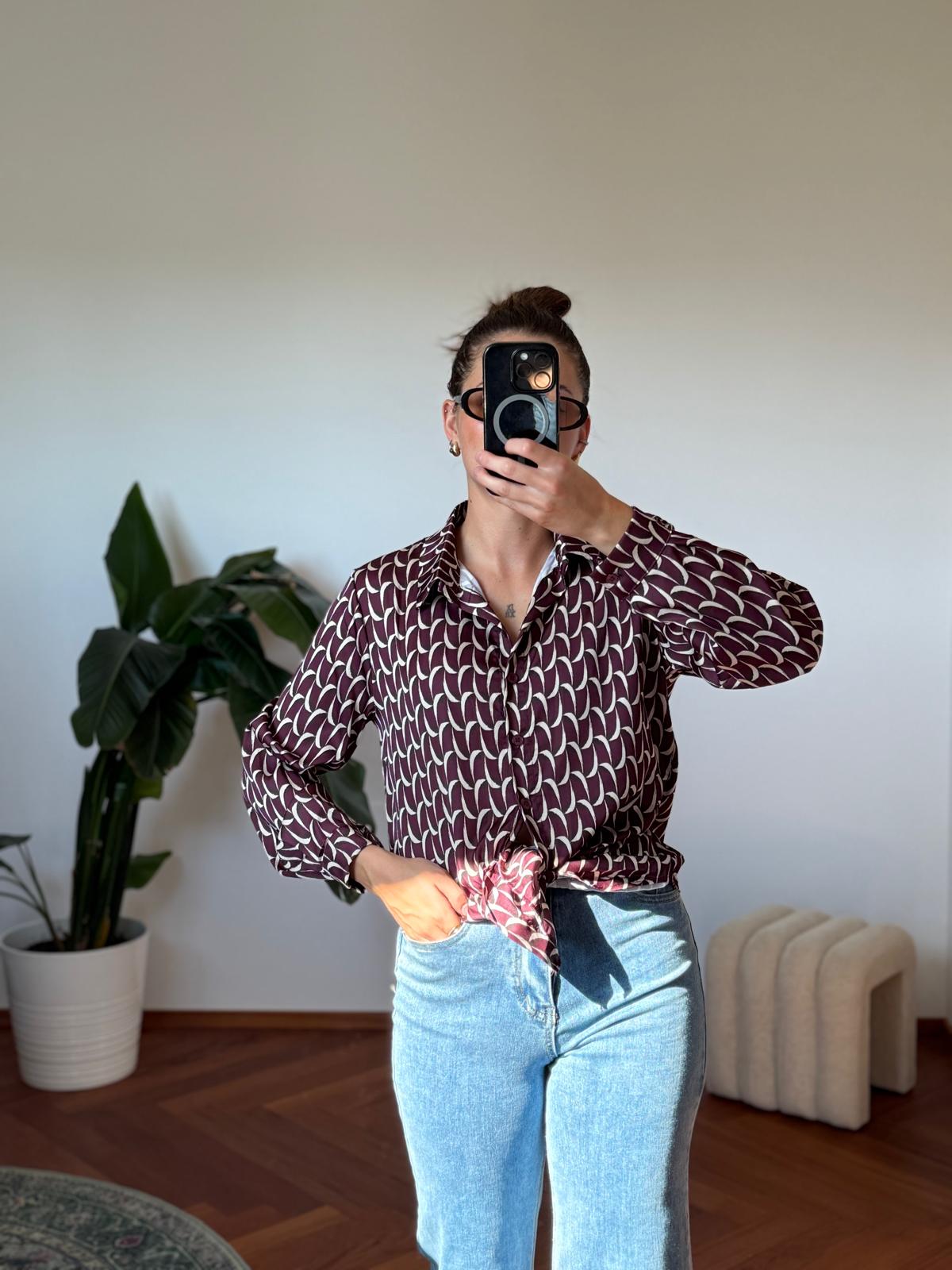 CAMICIA STAMPA GEOMETRICA