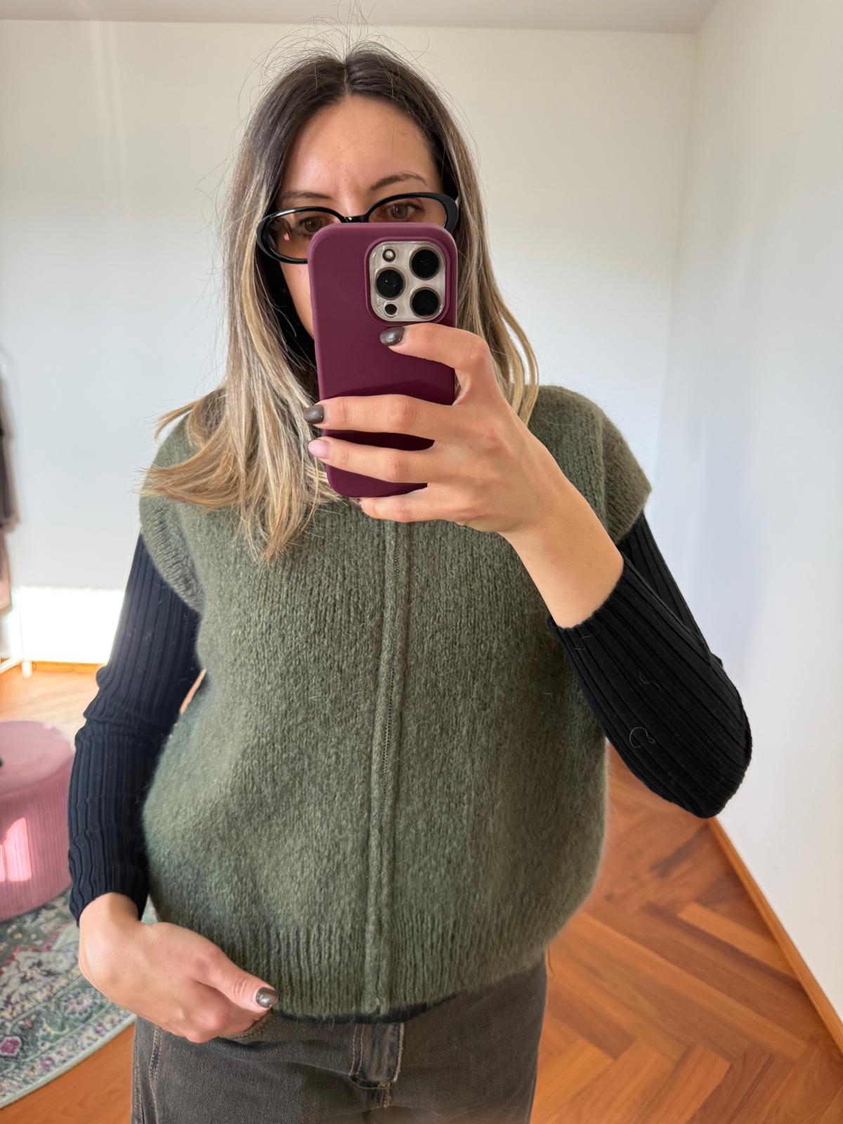 SMANICATO CON ZIP MOHAIR