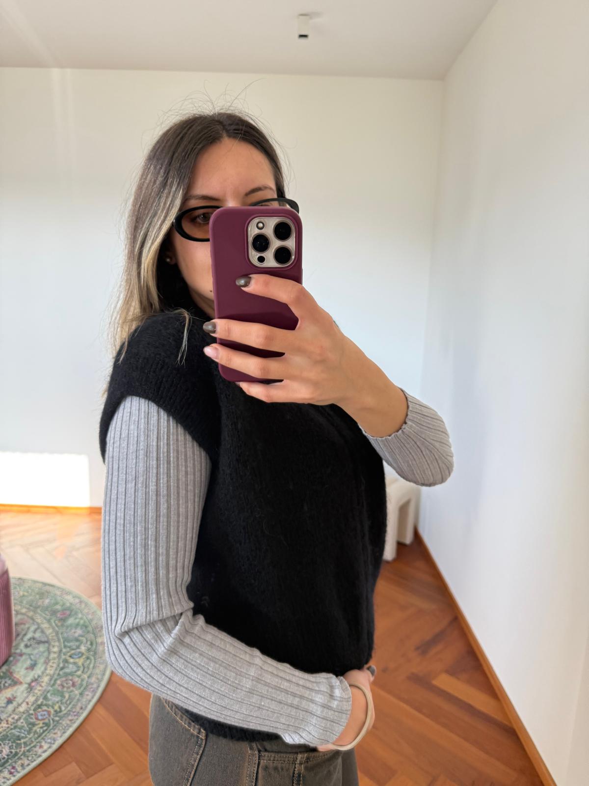 SMANICATO CON ZIP MOHAIR