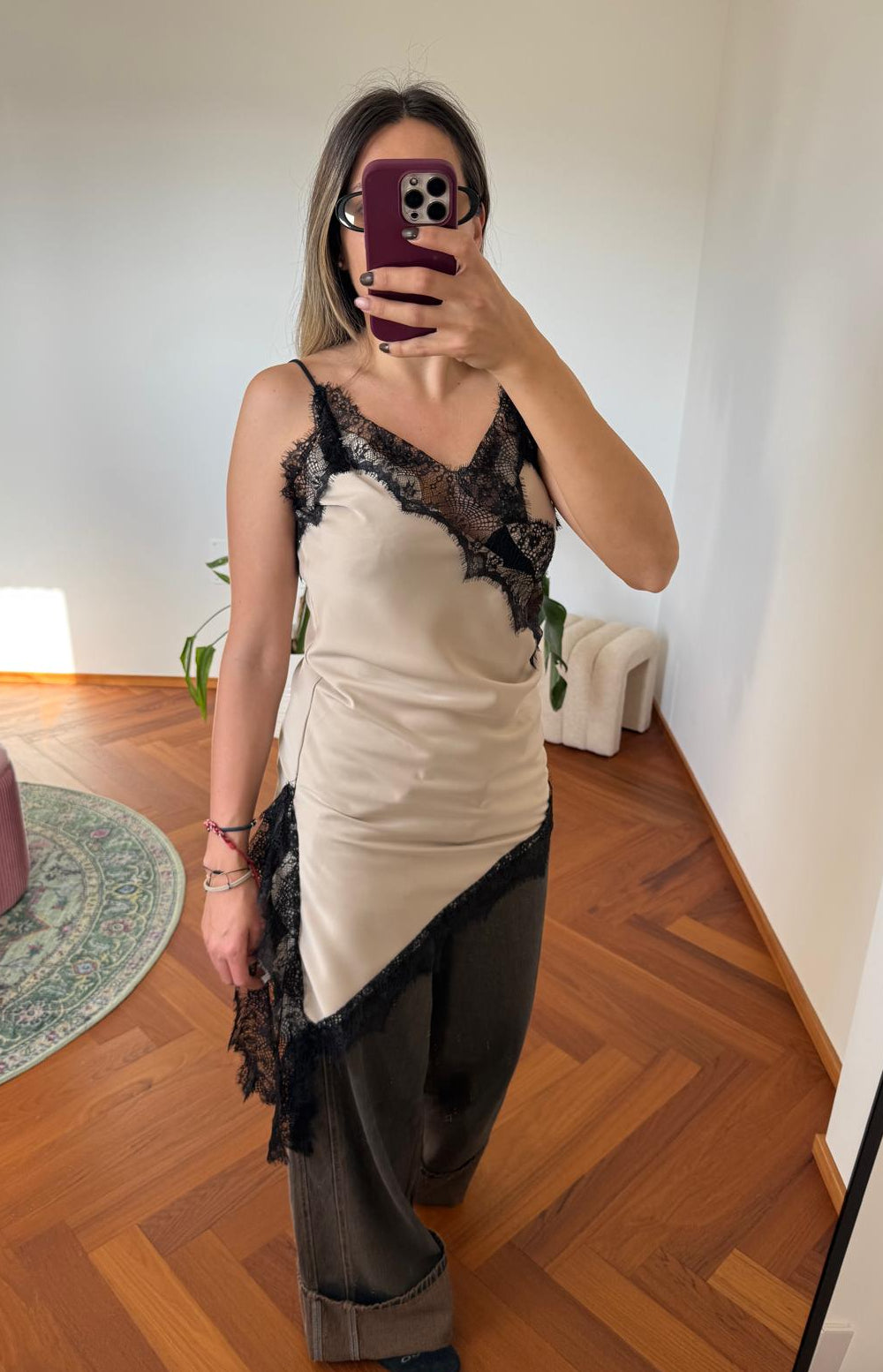 MINIDRESS ASIMMETRICO PIZZO