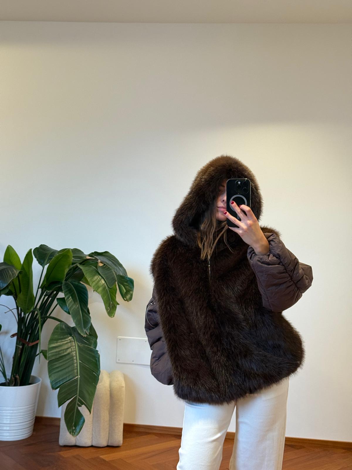 GIUBBOTTO COMBINATO CON PELLICCIA