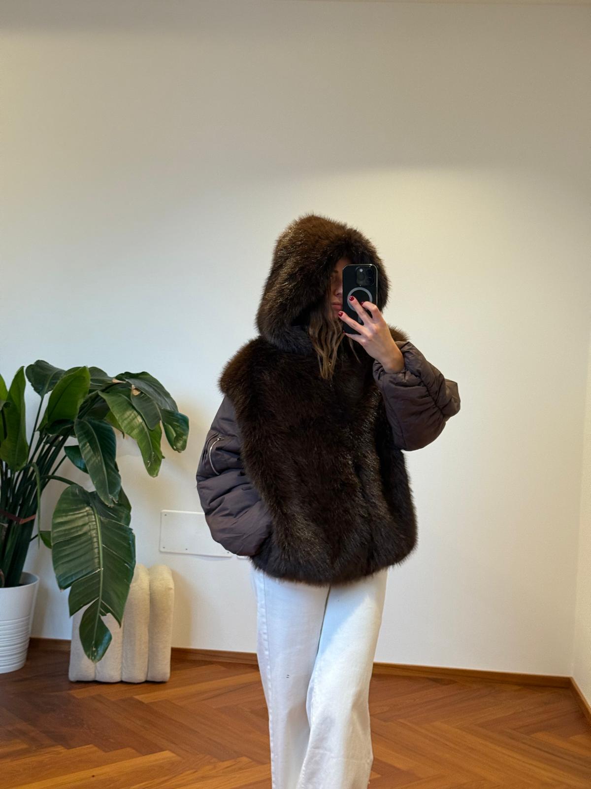 GIUBBOTTO COMBINATO CON PELLICCIA