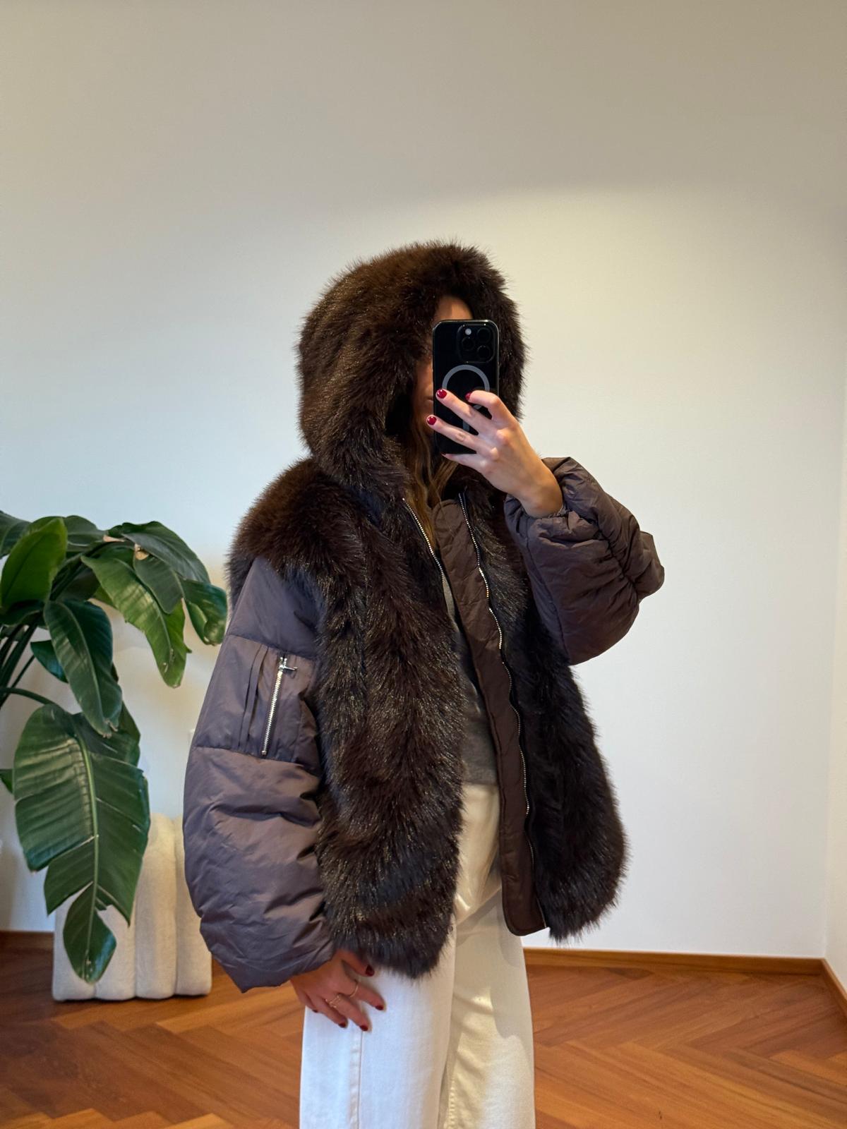 GIUBBOTTO COMBINATO CON PELLICCIA