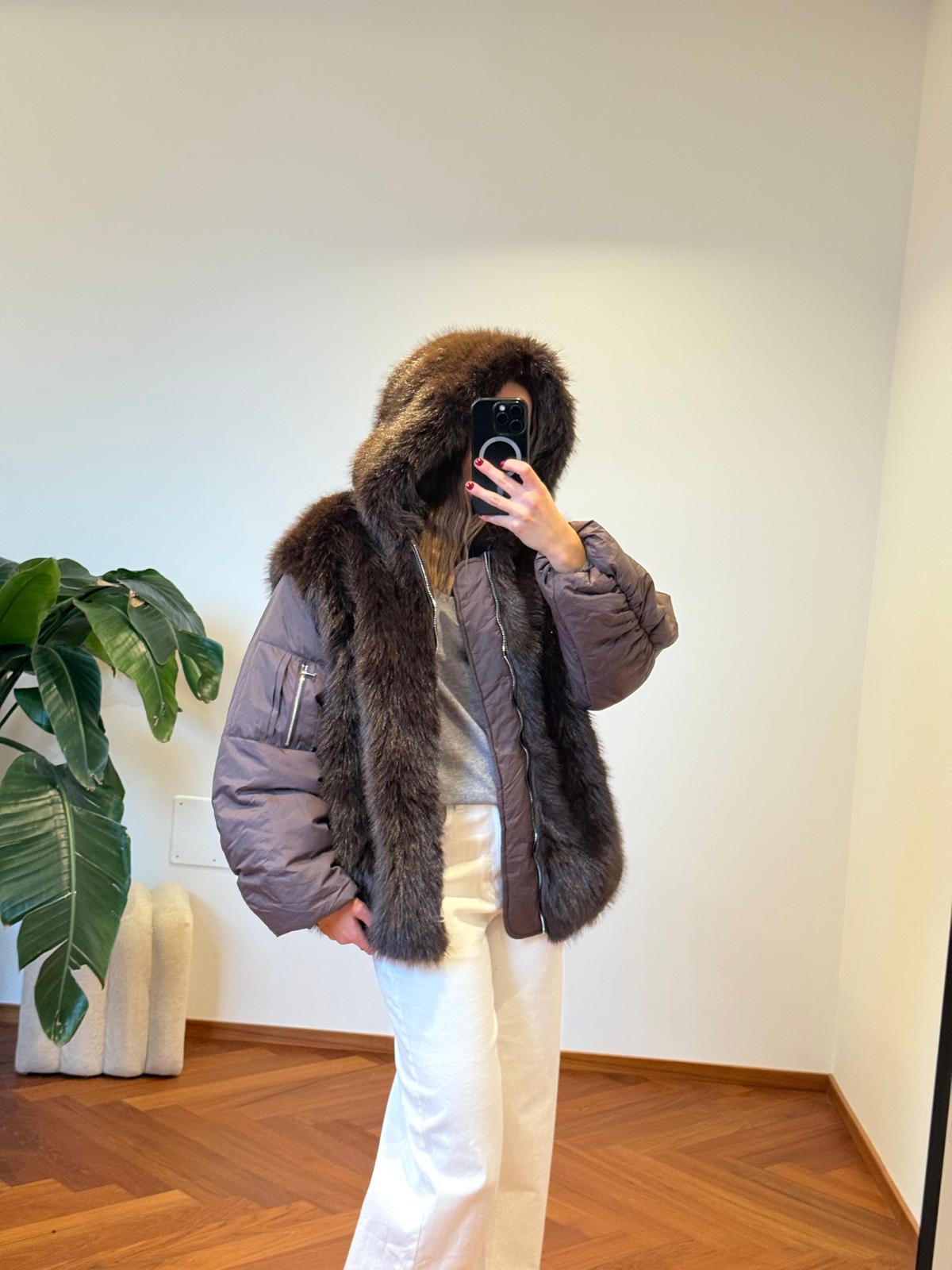 GIUBBOTTO COMBINATO CON PELLICCIA