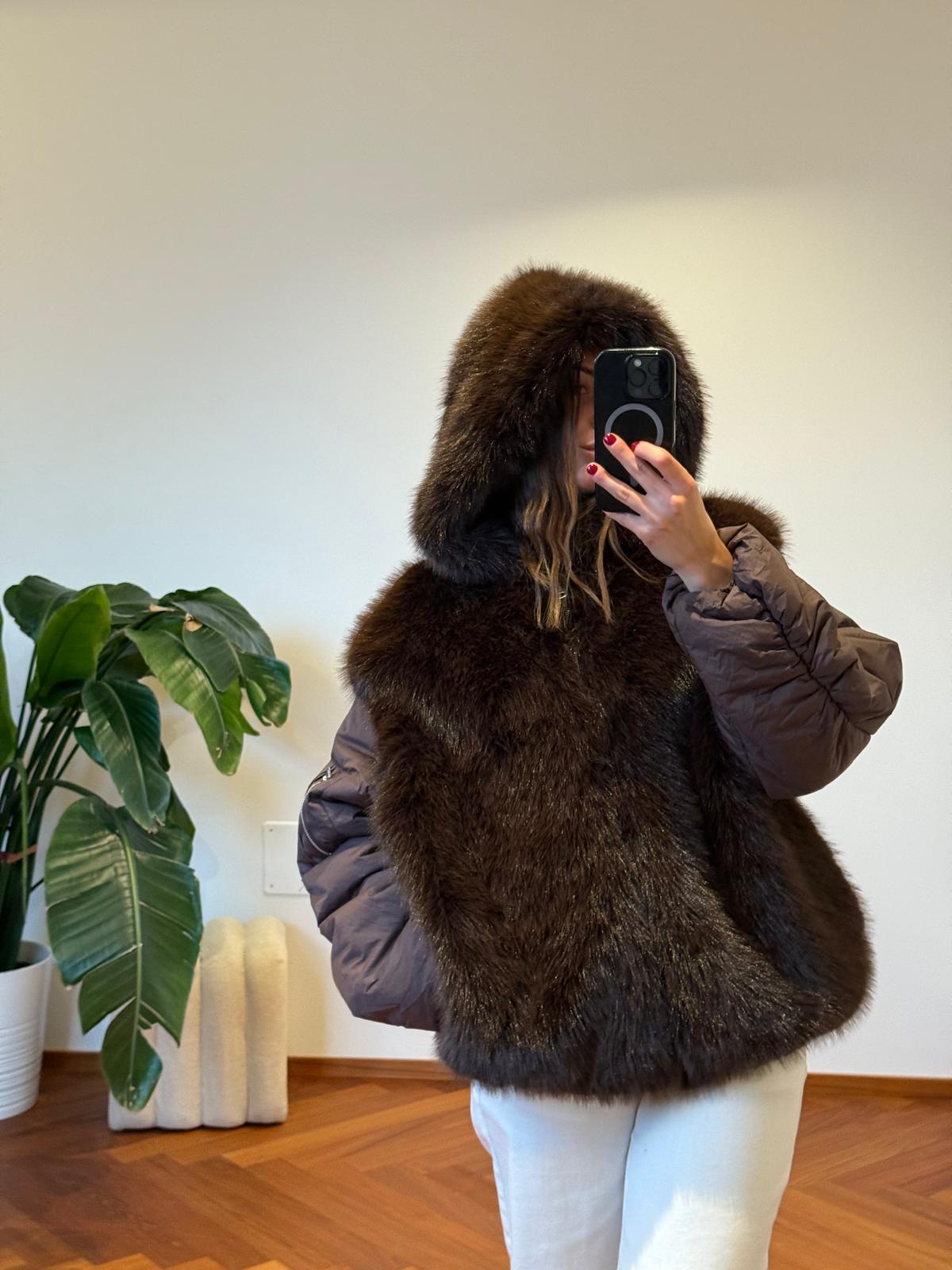 GIUBBOTTO COMBINATO CON PELLICCIA