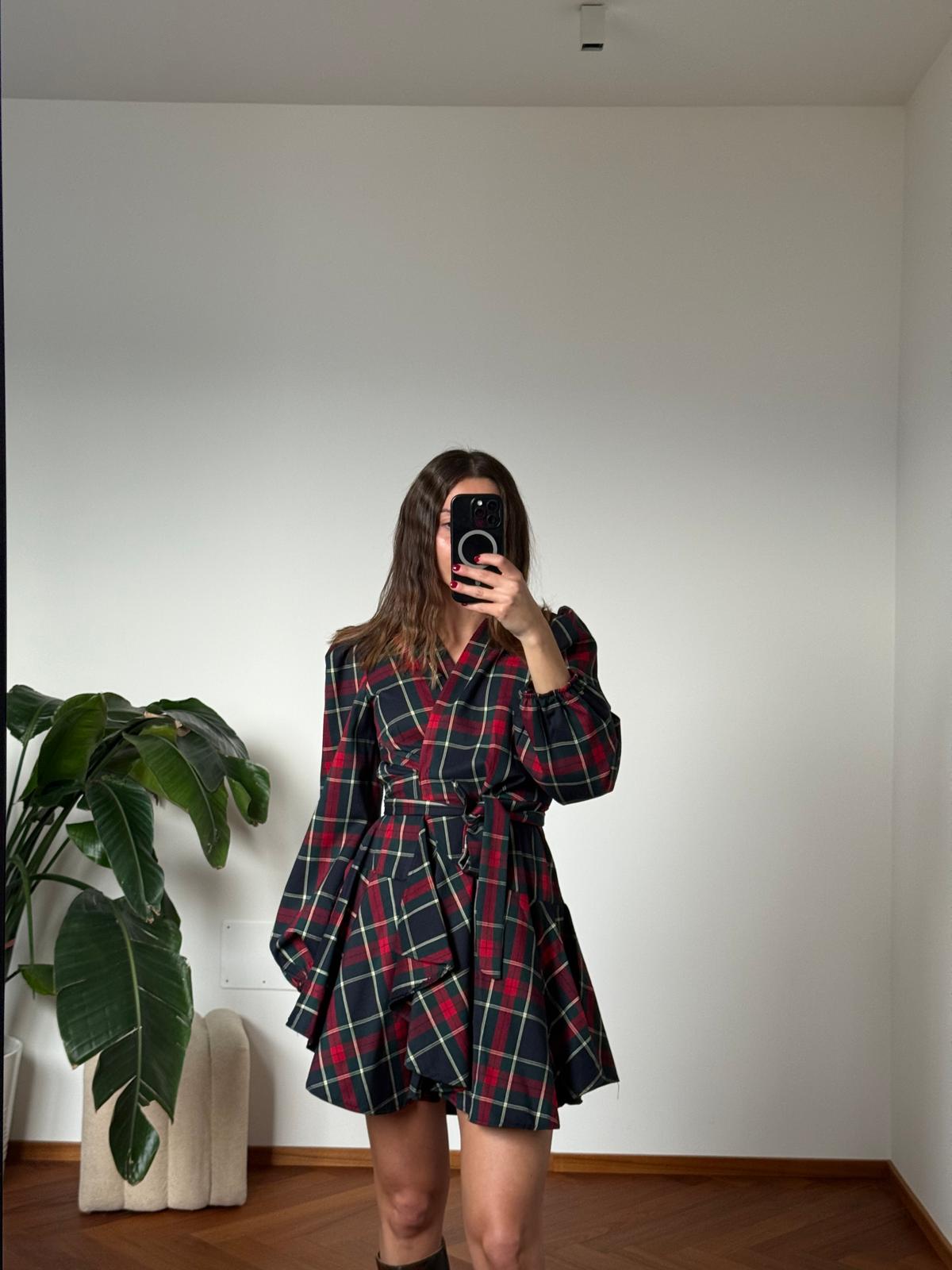 ABITO PORTAFOGLIO TARTAN