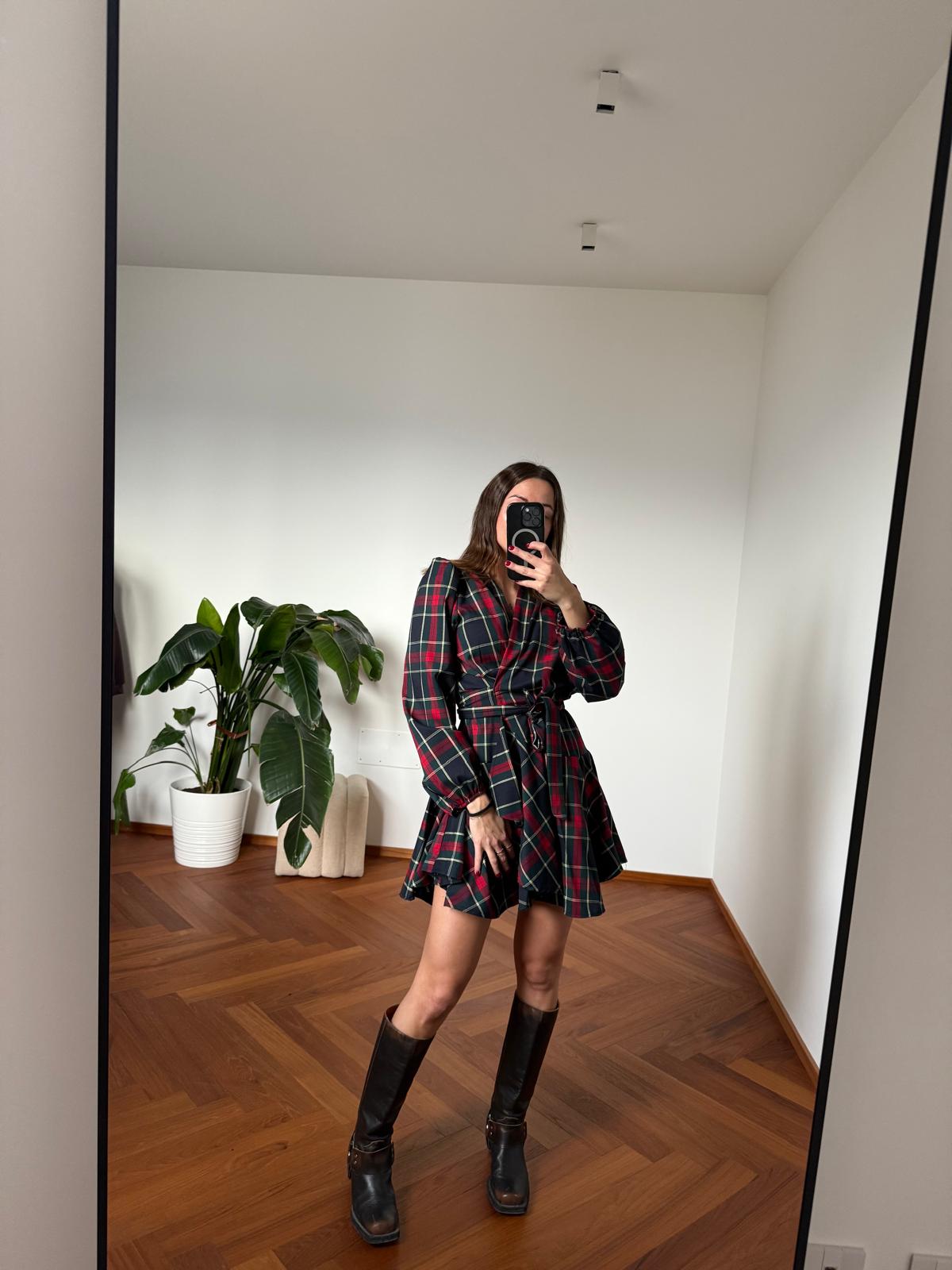 ABITO PORTAFOGLIO TARTAN