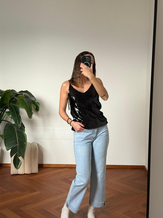 TOP CON PAILLETTES
