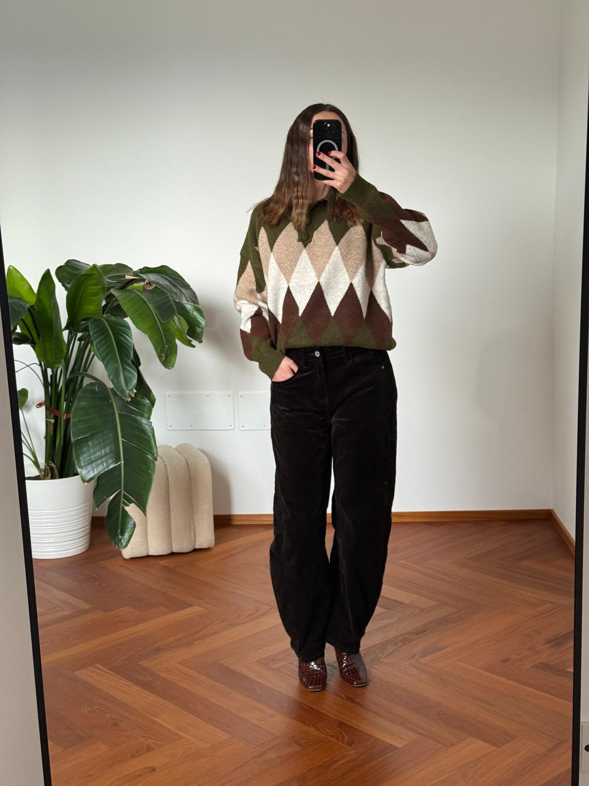 PANTALONE EFFETTO VELLUTO