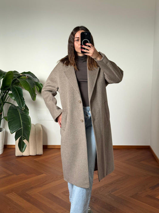 CAPPOTTO LANA CON CINTURA IN VITA