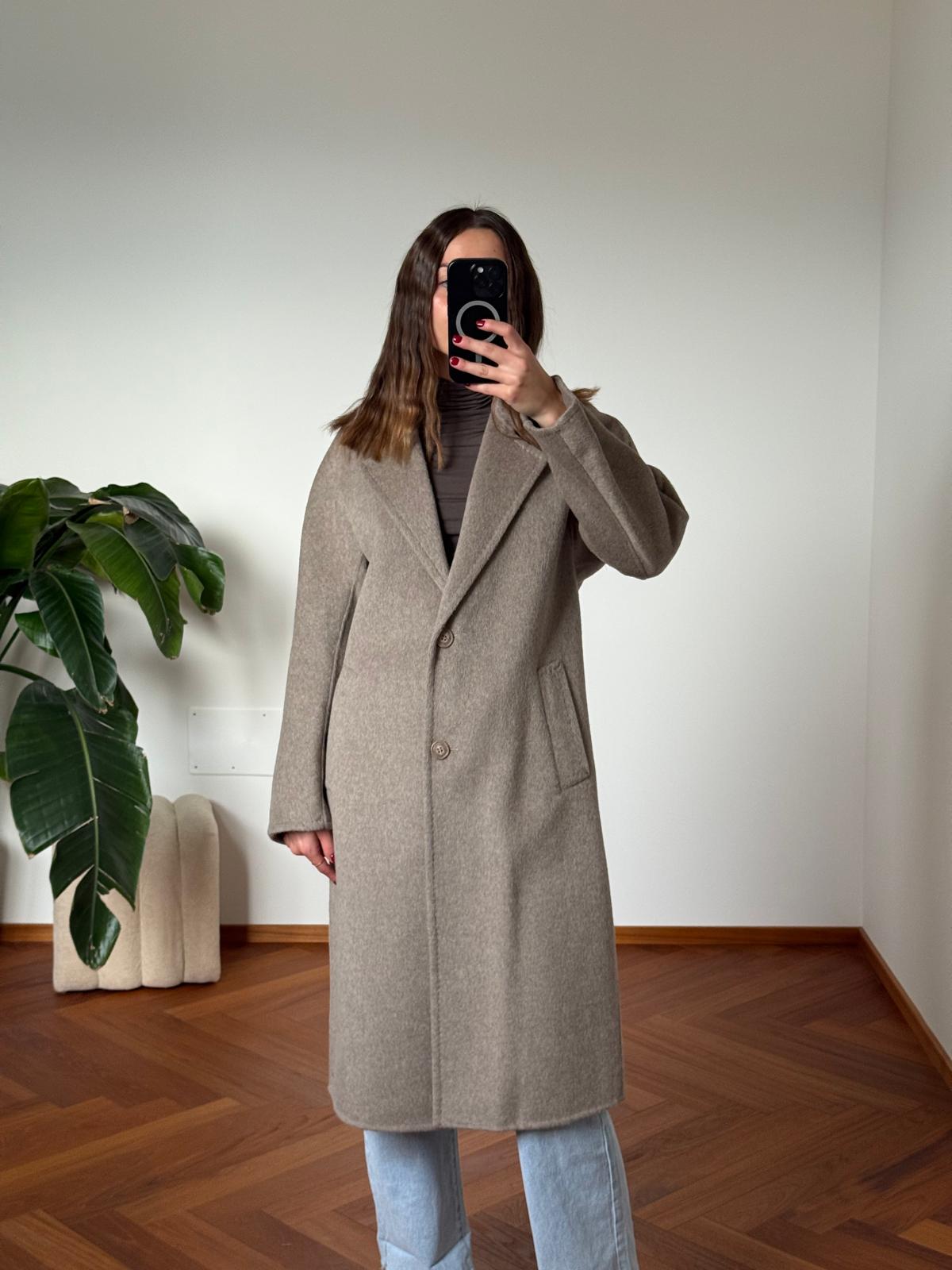 CAPPOTTO LANA CON CINTURA IN VITA