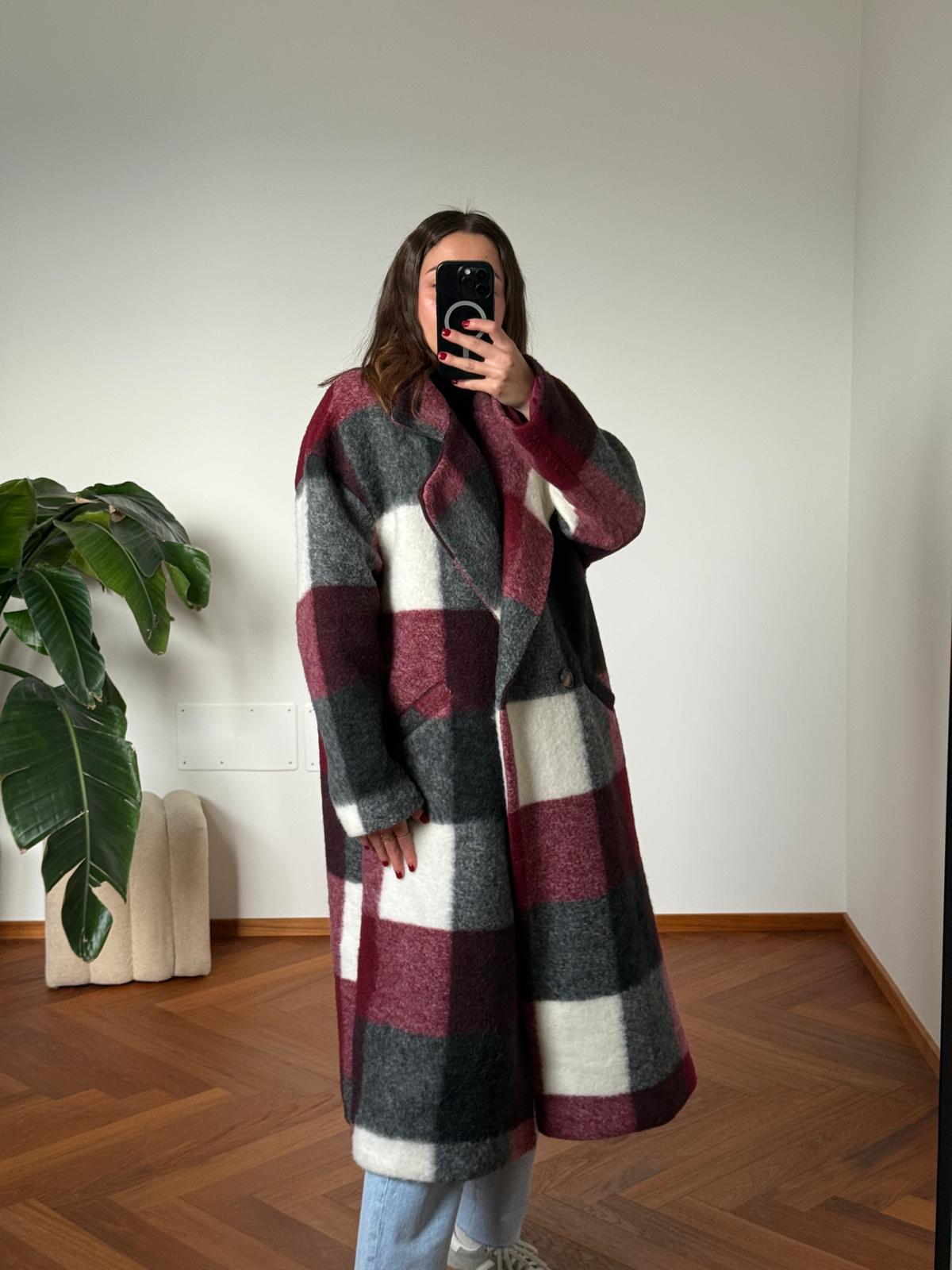 CAPPOTTO CHECK MISTO LANA