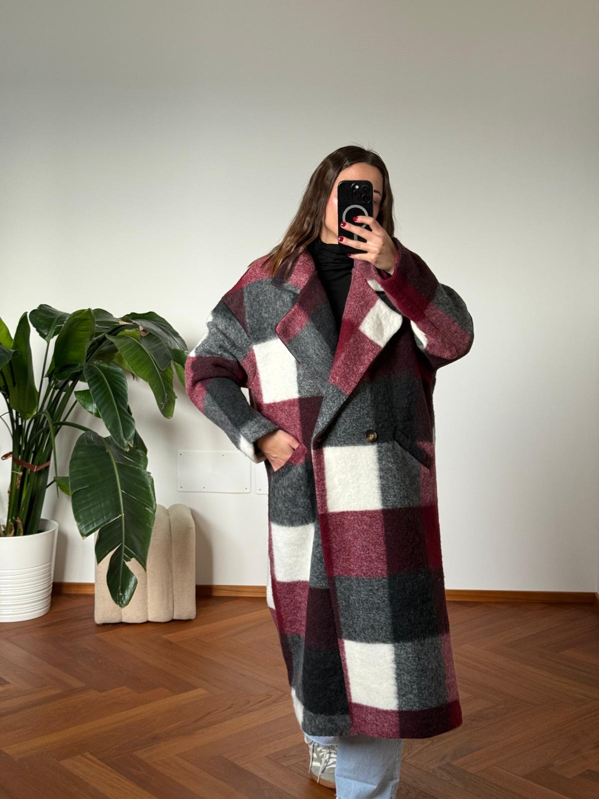 CAPPOTTO CHECK MISTO LANA