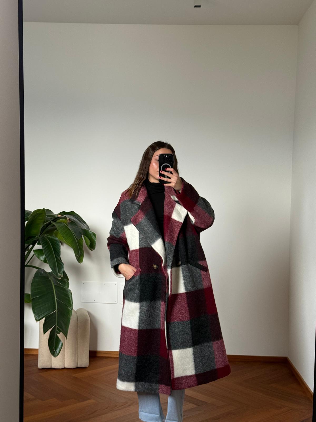 CAPPOTTO CHECK MISTO LANA