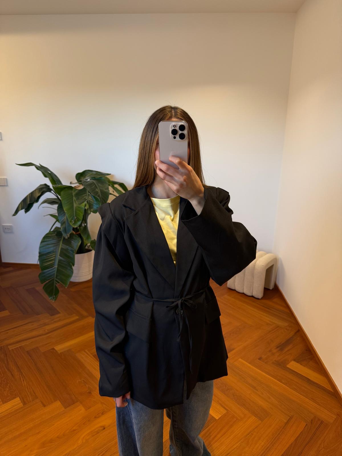 BLAZER OVER CON CINTURA IN VITA