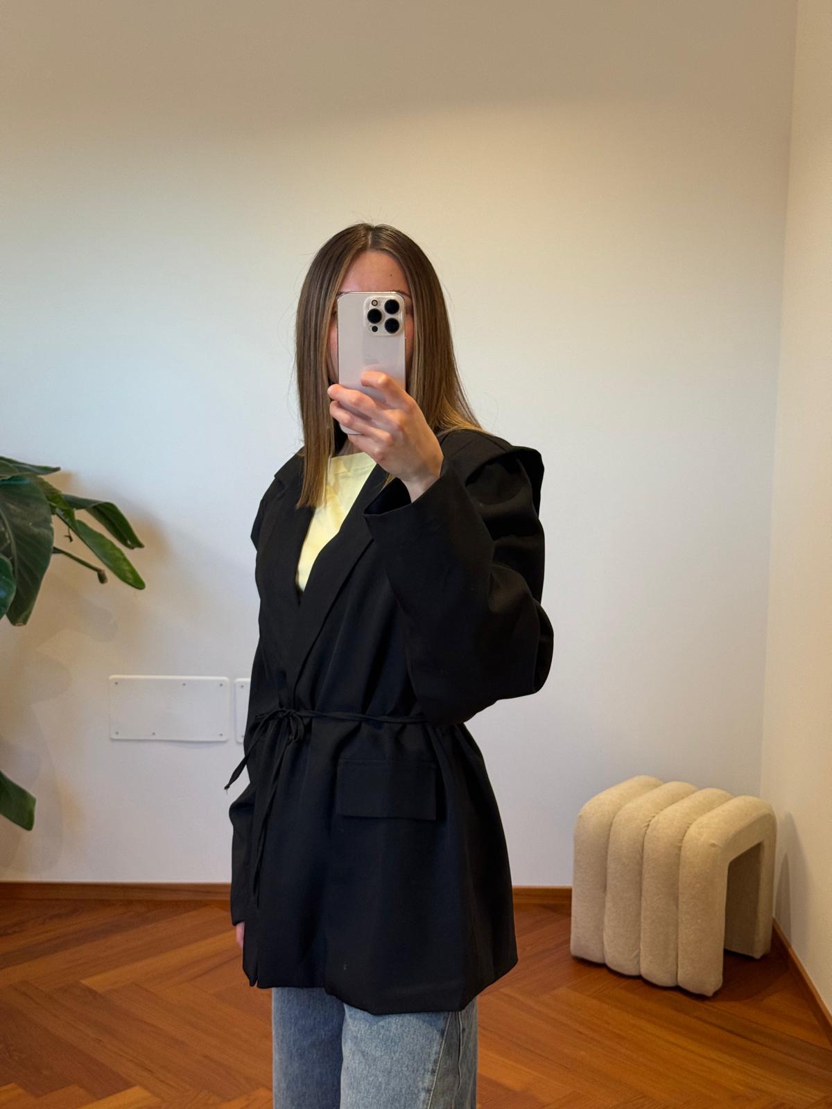 BLAZER OVER CON CINTURA IN VITA