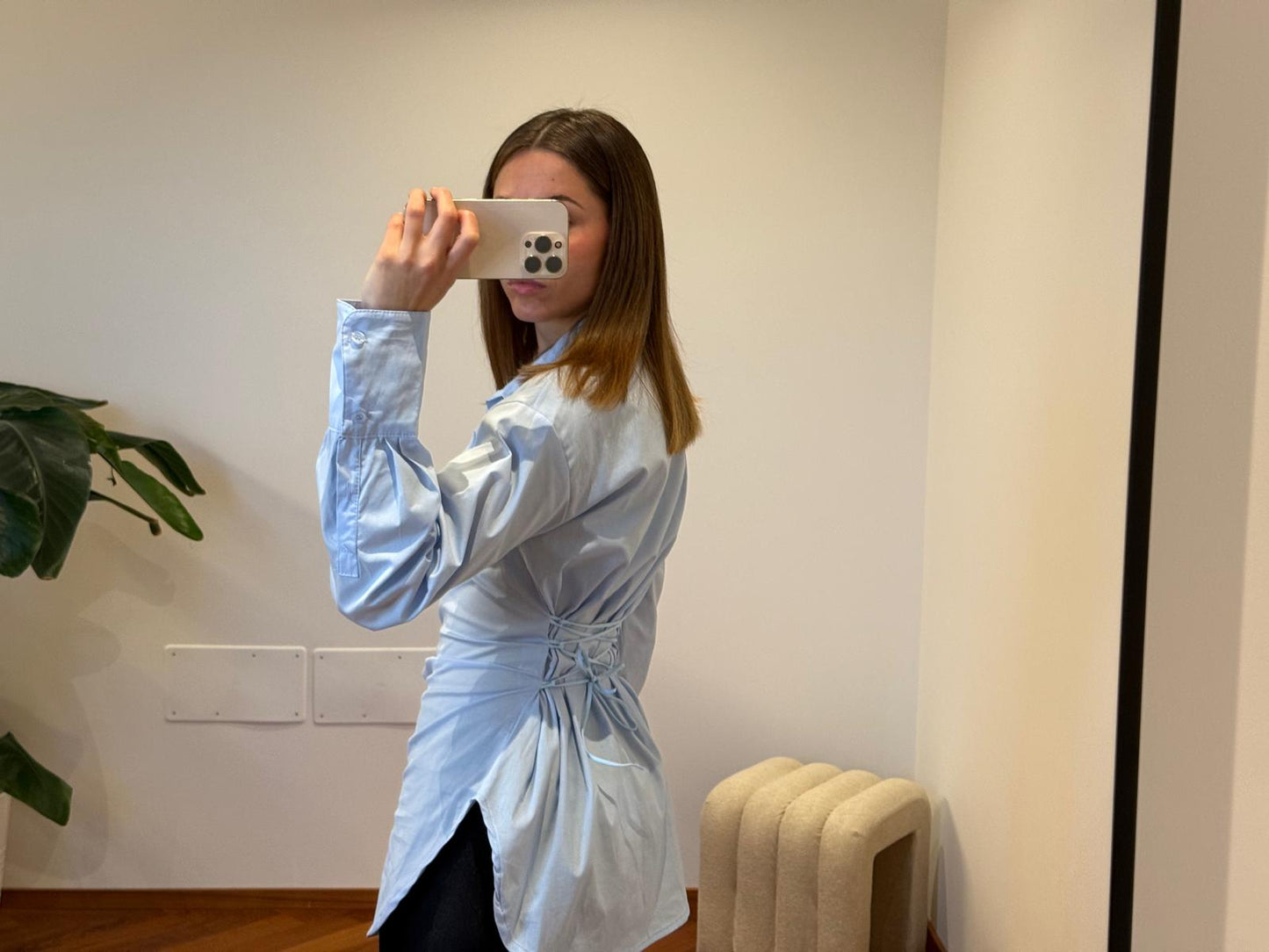 CAMICIA LACCI SUL RETRO