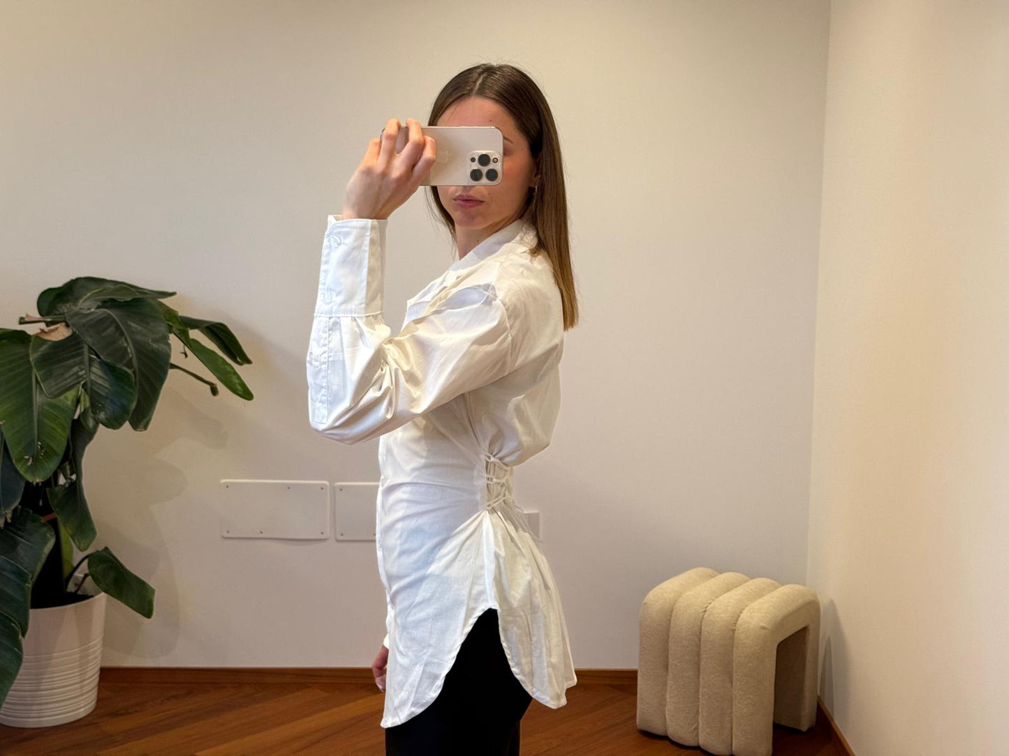 CAMICIA LACCI SUL RETRO