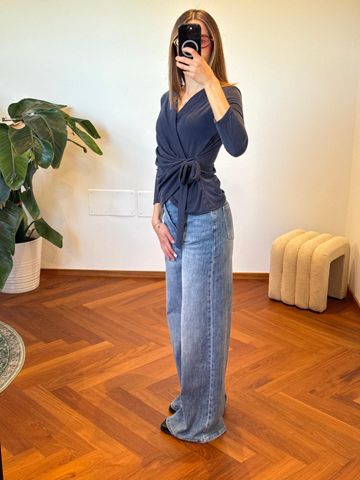 CARDIGAN LACCIO LATERALE