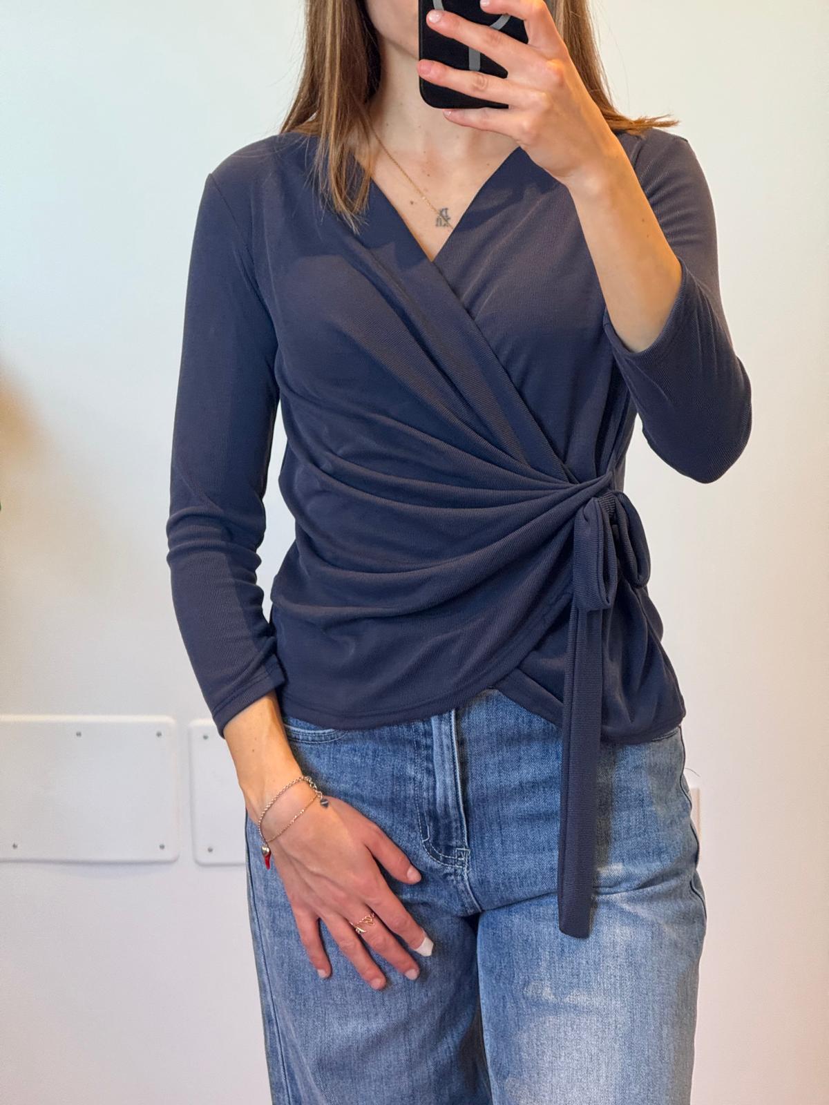 CARDIGAN LACCIO LATERALE