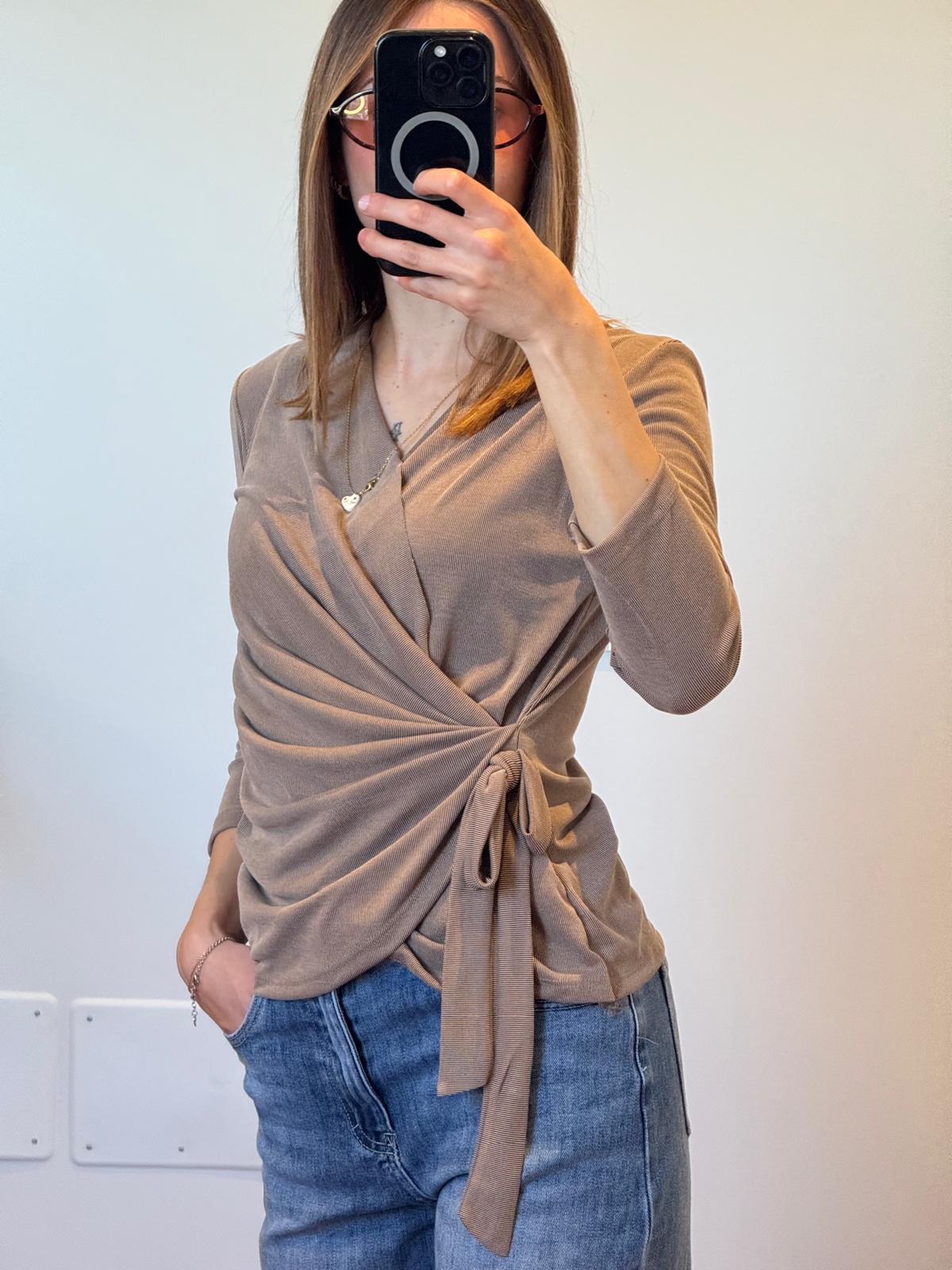 CARDIGAN LACCIO LATERALE