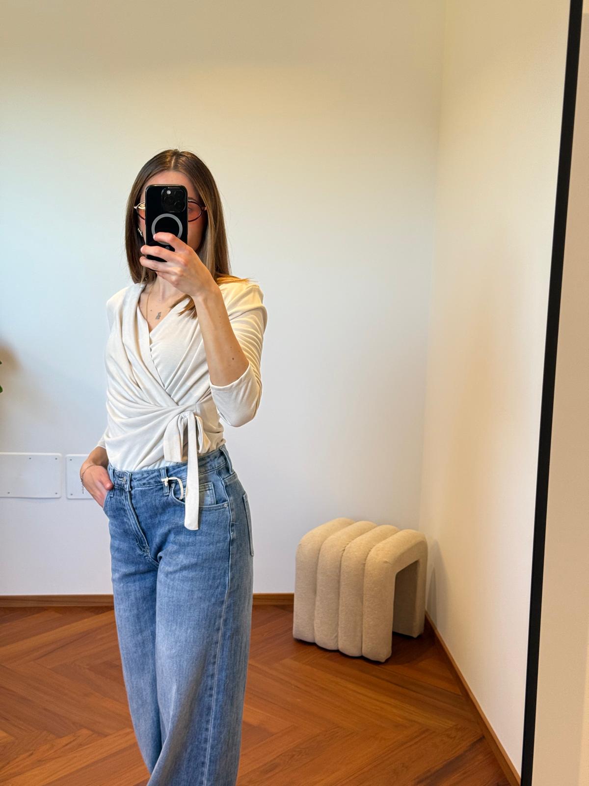 CARDIGAN LACCIO LATERALE