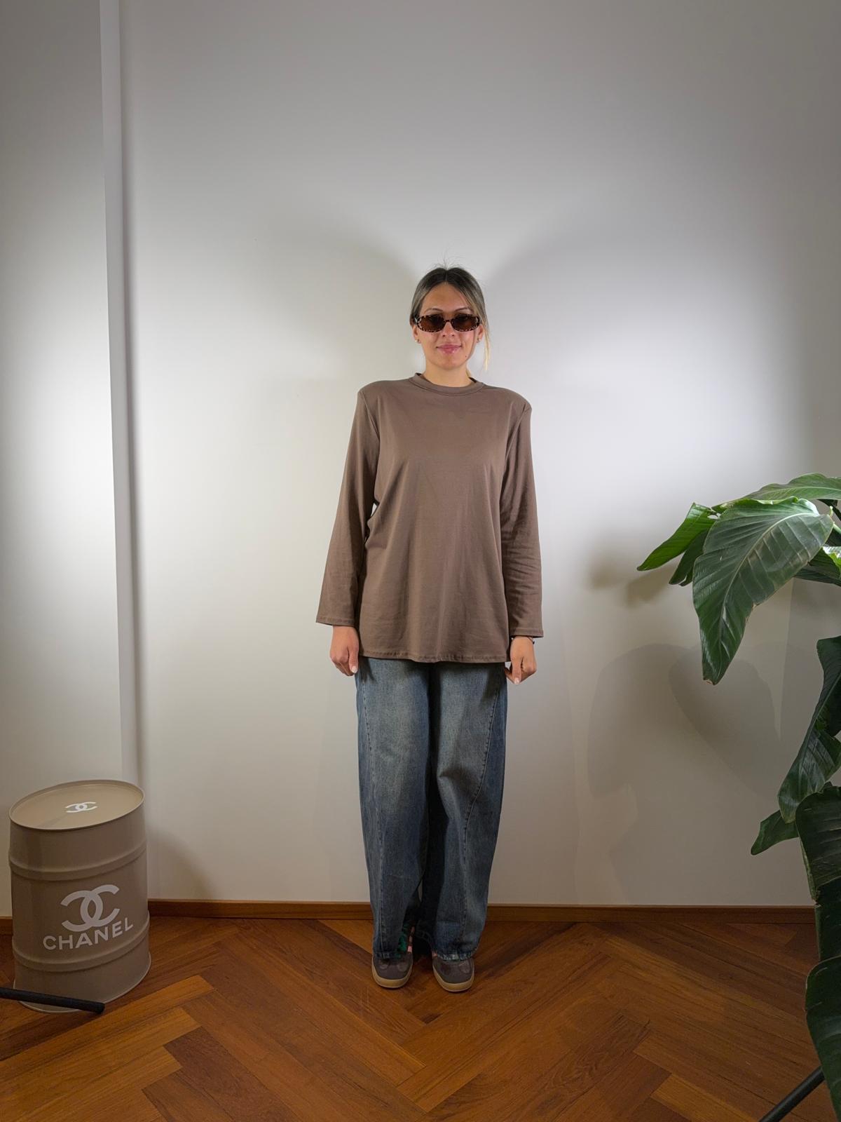MAGLIA OVER MANICA LUNGA