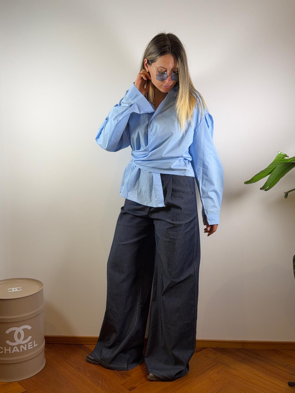 CAMICIA FEDE ABBOTTONATA LATERALE