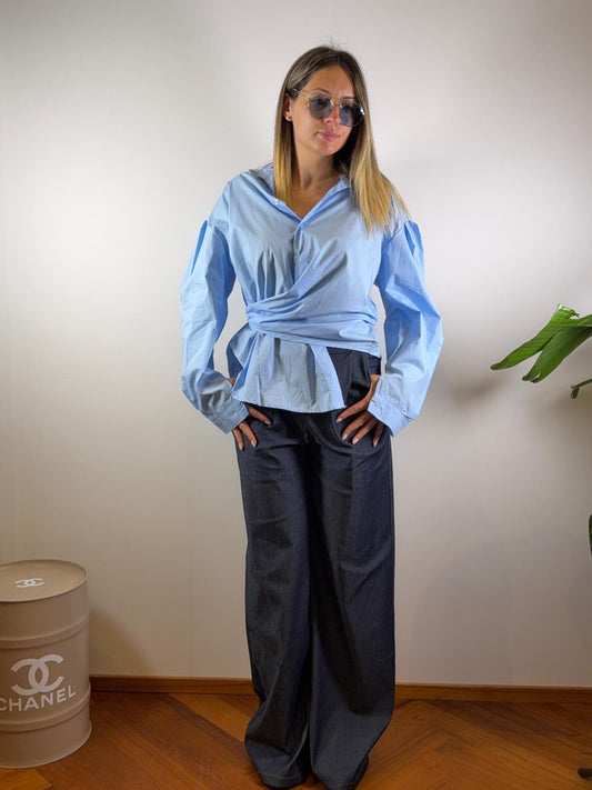 CAMICIA FEDE ABBOTTONATA LATERALE